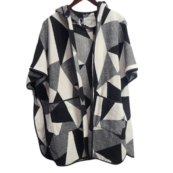 Landscape Black and White Cape Vero Moda Denim One Size - Picture 1 of 9